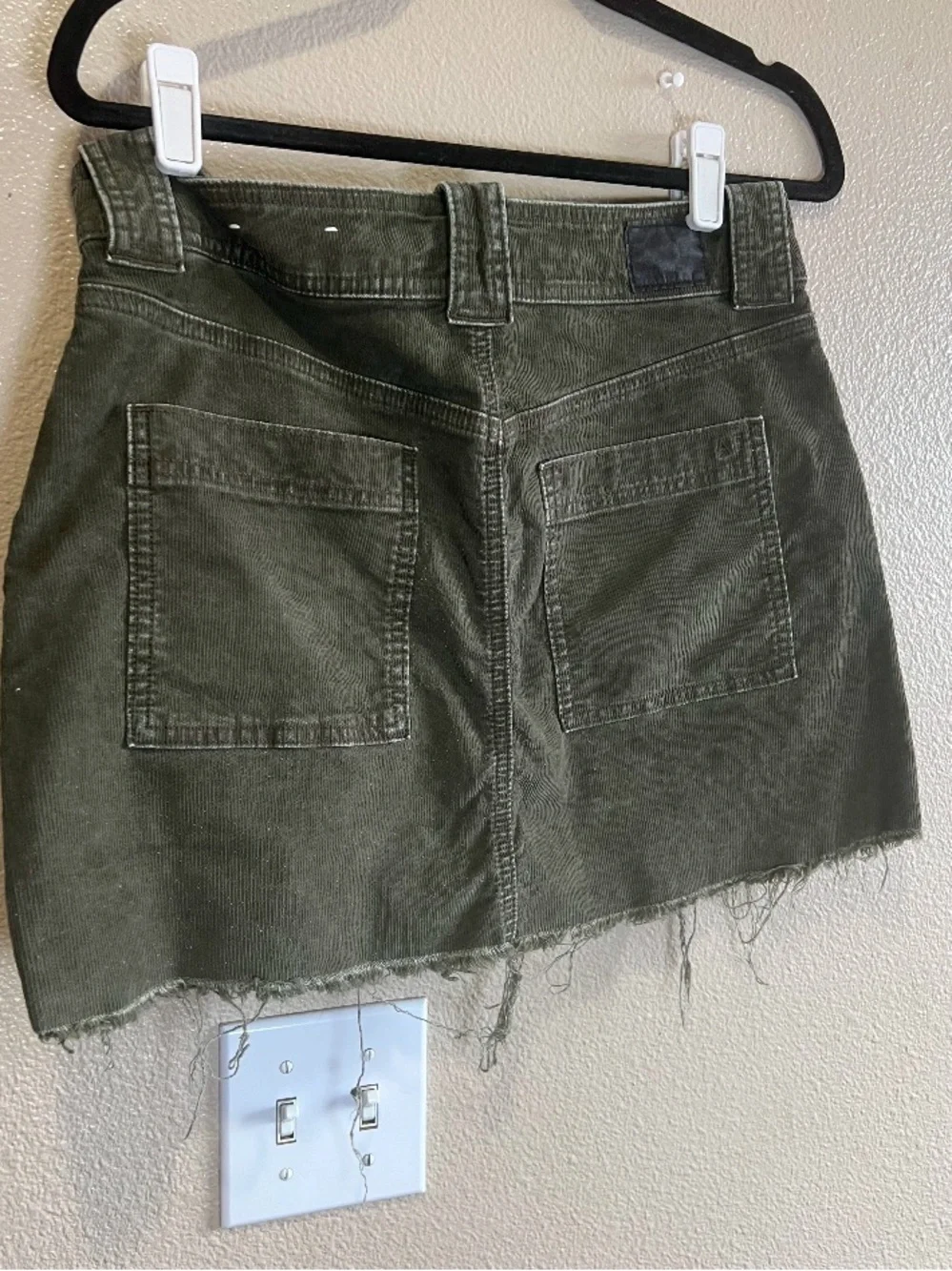American eagle Olive Green Mini Skirt‎ summer size 8 stretch